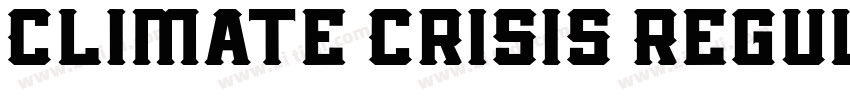 Climate Crisis Regul字体转换